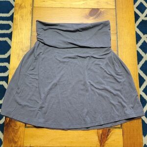Old Navy Gray Stretchy Skirt Wide Waistband